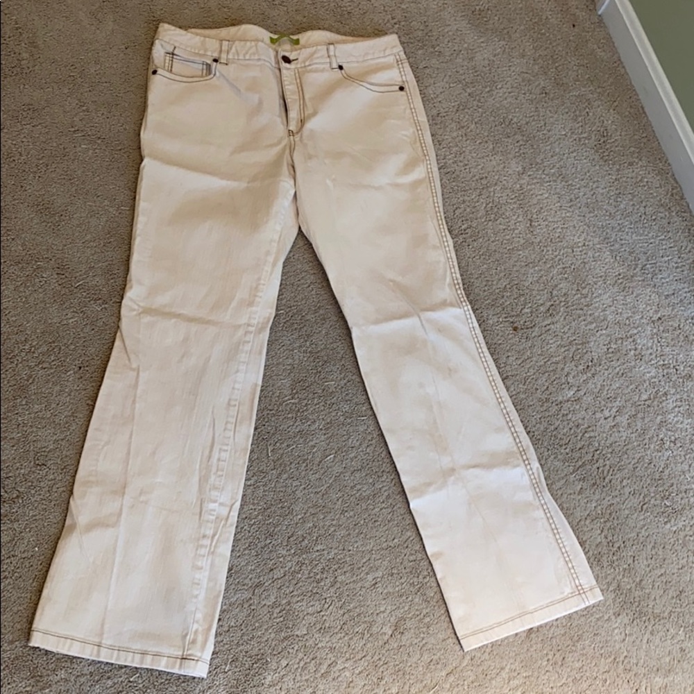 Women’s Sigrid Olsen Cream Denim Pants